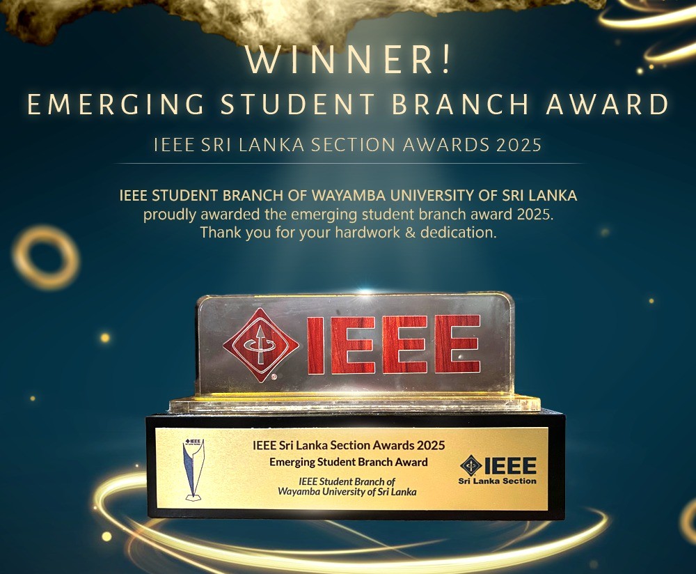 IEEE Sri Lanka Section 2025 – Emerging Student Branch Award